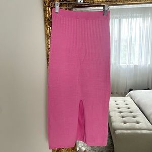 Free People Pink Midi Skirt